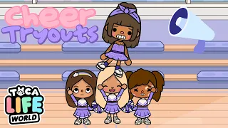 Cheer Tryout Day At Highschool! 📚🌈⭐️ | *With Voice 🔊 | Toca Life World