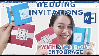 WEDDING INVITATIONS | WITH AND WITHOUT ENTOURAGE | Cassy Soriano