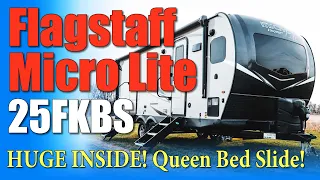 Flagstaff Micro Lite 25FKBS Travel Trailer Walk Through Review - Similar To Rockwood Mini Lite 2516S