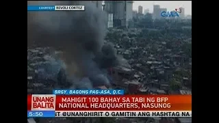 UB: Mahigit 100 bahay sa tabi ng BFP national headquarters, nasunog