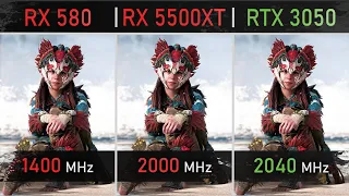 RX 580 vs RX 5500XT vs RTX 3050 | 1080P, 1440P & 4K Benchmarks