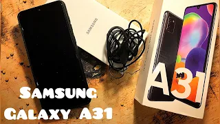 Смартфон Samsung Galaxy A31.  Распаковка! Честный отзыв!