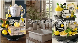 Early Summer decoration ideas. 🍋🍋🍋 Early summer 🌞 farmhouse cottage home decor tips.