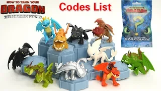 Full Collection Of How To Train Your Dragon 3 Mystery Dragon Blind Bags Unboxing/ Hacking Codes