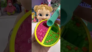 1996 Hasbro Choosy Baby All Gone Food Bowl and Spoon #nostalgia #asmr #shorts