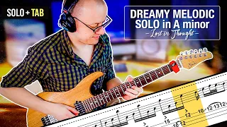 Dreamy Melodic Guitar Solo in Am | incl. Guitar TABS (Suhr Modern)