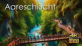 🇨🇭 AARESCHLUCHT | The Most Beautiful Gorge in Meiringen, Switzerland | Spring walking tour