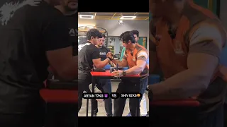 Aryan Vs Shiv ❤️‍🔥💪🏻, Most awaited match 🔥🔥 #armwrestling #shorts #shadowarmwrestling