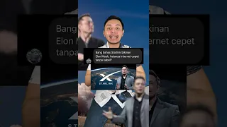 Starlink bikinan Elon Musk muncul di INDONESIA? Internet cepet tanpa kabel? #shorts