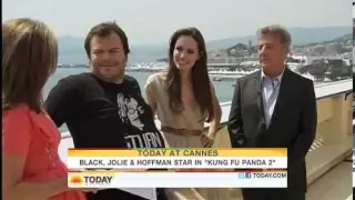 Angelina Jolie, Jack Black & Dustin Hofman Interview for Today Show in Cannes