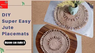 DIY Jute Placemats|Decorate Your Table|2023 Trends in Decoration|DIY Table Mat