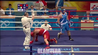 Roberto Cammarelle (ITA) STOPS Zhilei Zhang (CHN) at the 2008 Beijing Olympics | HIGHLIGHTS