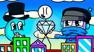 We Turn into Giants and Steal the Biggest Diamond Ever in The Henry Stickmin Collection!