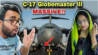 Indian Husband & Wife Reacts To Just How Big is America's C-17 Globemaster III | Indians React