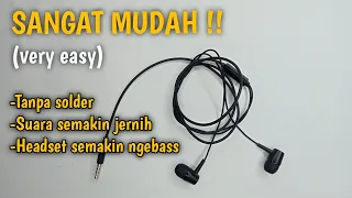 CARA MEMPERBAIKI HEADSET RUSAK/MATI #tutorial  #headset