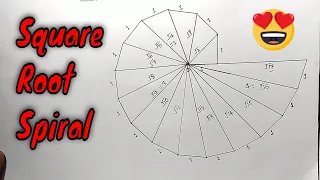 How to draw a square root spiral