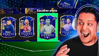 BUSQUEI O TOTY DRAFT PERFEITO!! 😂🔥 MITEI?!  EA FC 24 FUT DRAFT!!