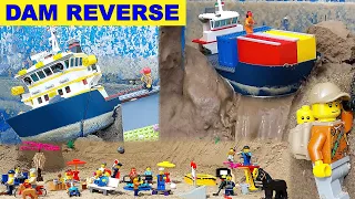 LEGO DAM Breach REVERSE - BACK to the PAST!