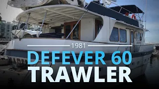 $1 Opening Bid – 1981 DeFever 60 Trawler for Sale by Online Boat Auction