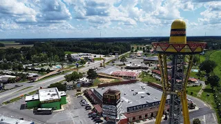 South Of The Border. Drone View of the I-95 Roadside Attraction.