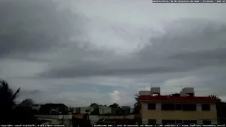 Rain / cumulonimbus and Lightning Visible From Paulista-PE - 18 Feb 2016 (Timelapse)