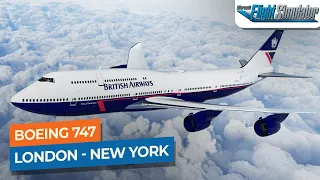 [MSFS] London Heathrow to New York JFK - Boeing 747-8i British Airways｜Drawyah