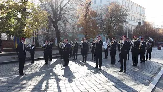 Виступ військового оркестру до Дня визволення від фашистських загарбників