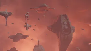 New Republic fleet In a Nebula!