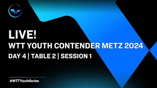 LIVE! | T2 | Day 4 | WTT Youth Contender Metz 2024 | Session 1