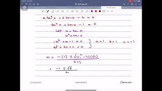 Guided Solution | Pure Mathematics 3 (P3) | A-level Mathematics | 9709/32/F/M/21