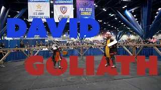 DAVID VS GOLIATH - Full Steel Combat at Comicpalooza - Saturday 1st Show BUHURT / ARMORED COMBAT
