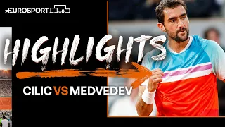 Marin Cilic eases past Daniil Medvedev | 2022 Roland Garros | Eurosport Tennis