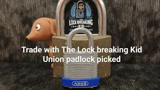 Package from @TheLockBreakingKid and Union padlock picked.