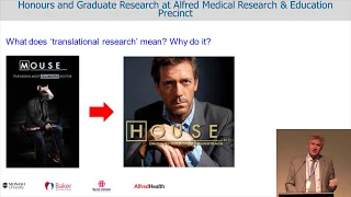 2019 Alfred Research Alliance (A+) Honours Information Evening - Stephen Jane