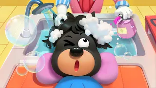 Sheriff's First Haircut | Hairstylist | Educational | Kids Cartoons | Sheriff Labrador | BabyBus