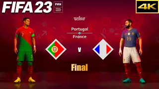 FIFA 23 | PORTUGAL vs. FRANCE | FIFA World Cup Qatar Final | PS5 4K