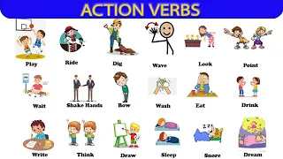 Action Verbs  Vocabulary 🏊‍♀️ |  Action Verbs Vocabulary With Pictures 🏇 | Learn English Vocabulary