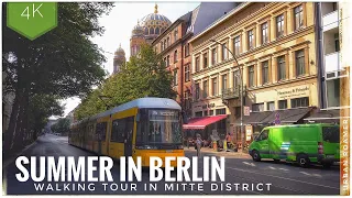 Hot Summer Walk in Berlin Mitte, Germany - First Hot Days in 2023 | 4K - 50FPS