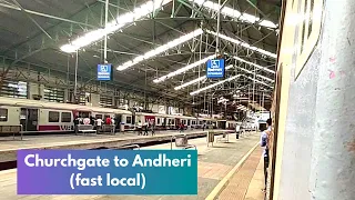 Churchgate to andheri via mumbai central, dadar, bandra | mumbai local train | mumbai local fast |