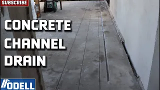 How to Cut a Drainage Channel into a Concrete Slab