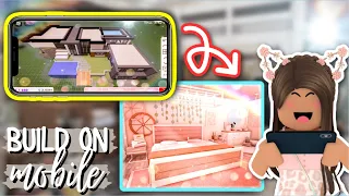 📱🪓 HOW TO BUILD A HOUSE FOR MOBILE PLAYERS! | How To Use Build Mode (Roblox Bloxburg) | Axrielii