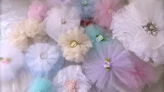 Cheap and Chic: Super Quick and Pretty Tulle Flowers