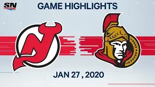 NHL Highlights | Devils vs. Senators – Jan. 27, 2020