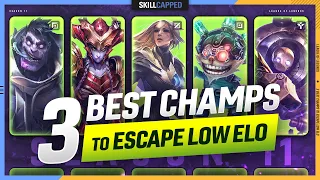 3 BEST CHAMPIONS to ESCAPE LOW ELO for EVERY ROLE! - League of Legends