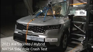 2021-2023 Kia Sorento / Hybrid NHTSA Side Pole Crash Test