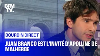 Juan Branco face à Apolline de Malherbe en direct