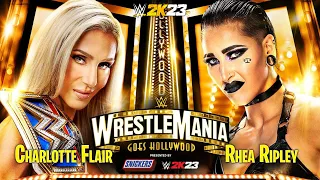 Females Match - Charlotte Flair vs Rhea Ripley at Wrestlemania 39