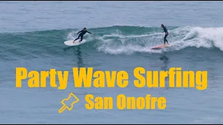 Party Wave Surfing at San Onofre