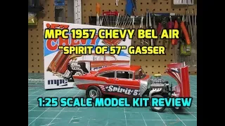 MPC 1957 Chevy Bel Air 'Spirit of 57' Gasser 1/25 Scale Model Kit Build Review MPC904