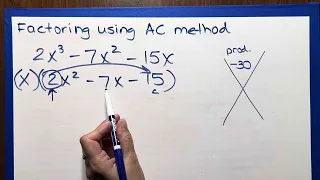 Factoring quadratics using the AC method